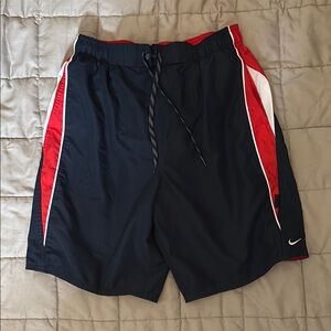Nike Black and Red Sports Shorts